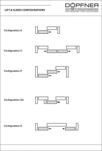 Lift & Slide Configurations